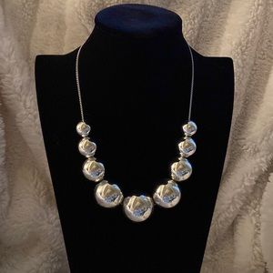 Silver Chunky Bead Necklace